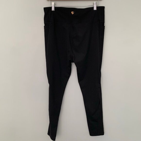 Tone It Up black XL pull on elastic waist stretch leggings with pockets - Picture 4 of 9